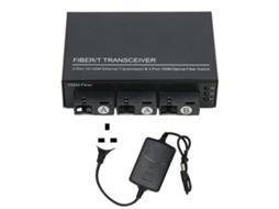 Aetheria conversor de Mídia Fibra Ethernet Modo Único Tx1310nm 10/100 Mbps Porta Rj45 Plug Uk