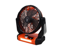 Ventilador Solar Camping Carregador Celular 3em1