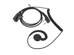 Fone de Ouvido Headset com Fio Único Plug K Compatível com Baofeng Uv 5r e Outros Rádios de Comunicação EOOCOO (microfone Integrado Ptt)