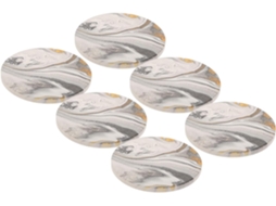 Conjunto De 6 Porta Copos Redondos Para Copos E Xícaras De Chá. Aquaforge