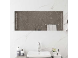 Vidaxl Espelho De Banheiro Led Transparente 100 X 40 Cm Retangular