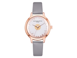 Relógio de Pulso Feminino Casual Lvpai com Movimento de Quartzo e Cinto Pu Cinza