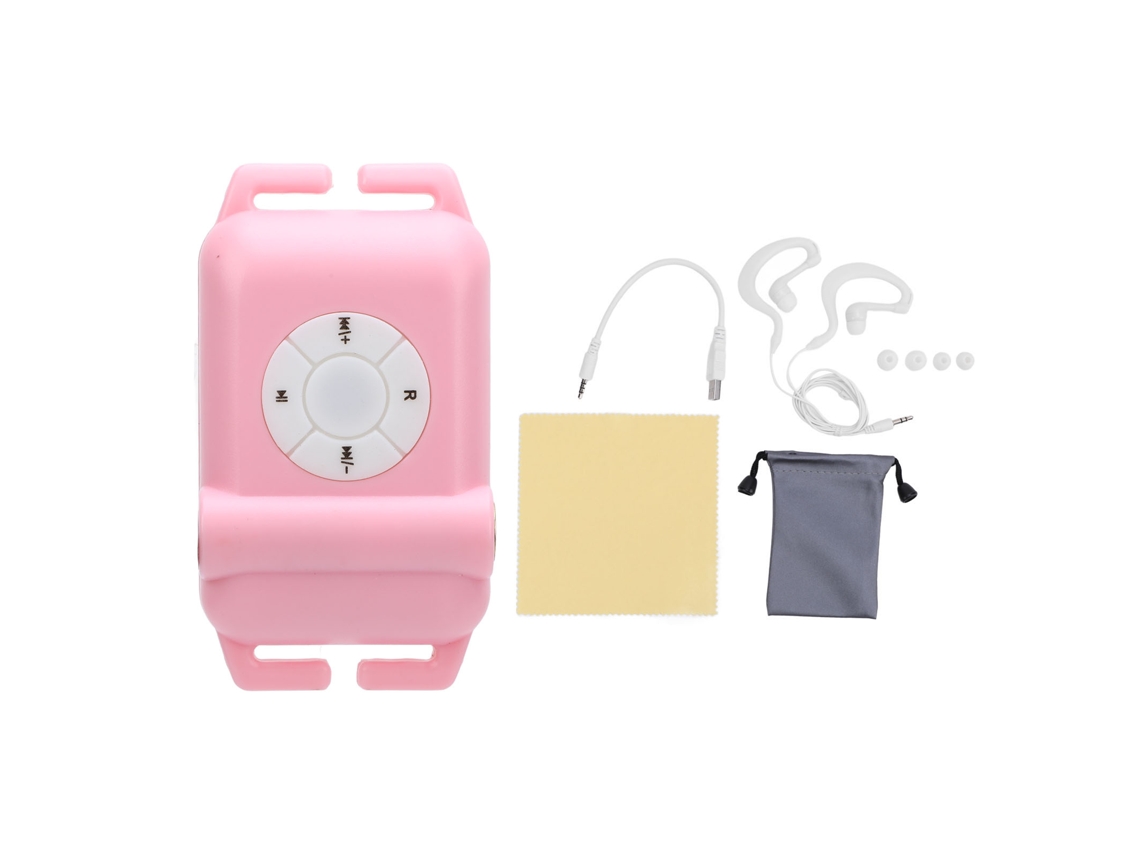 Reprodutor Mp3 Resistente À Água Ipx8 Com Fones De Ouvido Para Natação Corrida 4gb Roseate