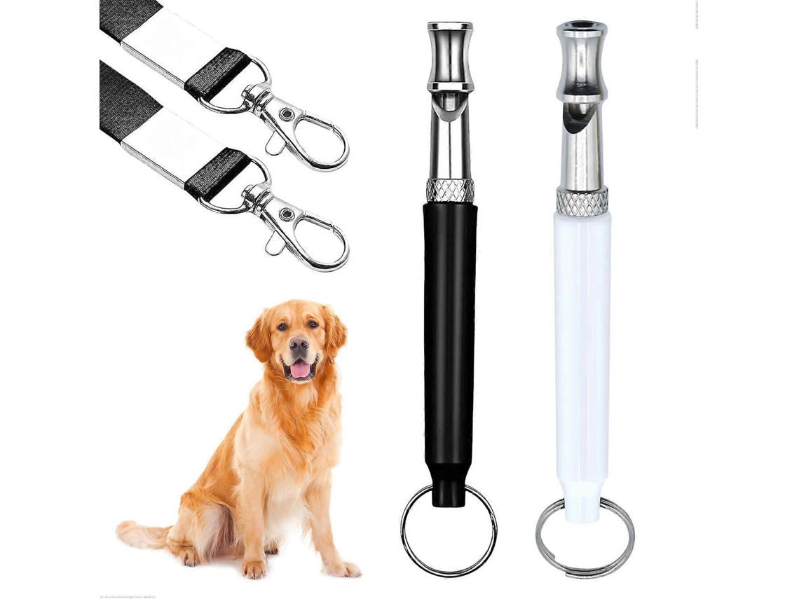 Apito ultrassônico para cães GOKOCO controle de latidos, preto e branco