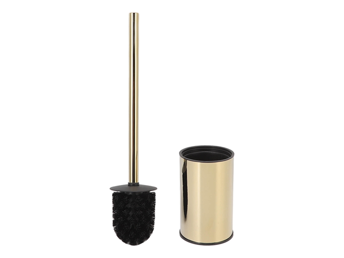 Conjunto de Escova de Privada em Aço Inoxidável para Banheiro Suporte de Pé Compacto S/MARCA