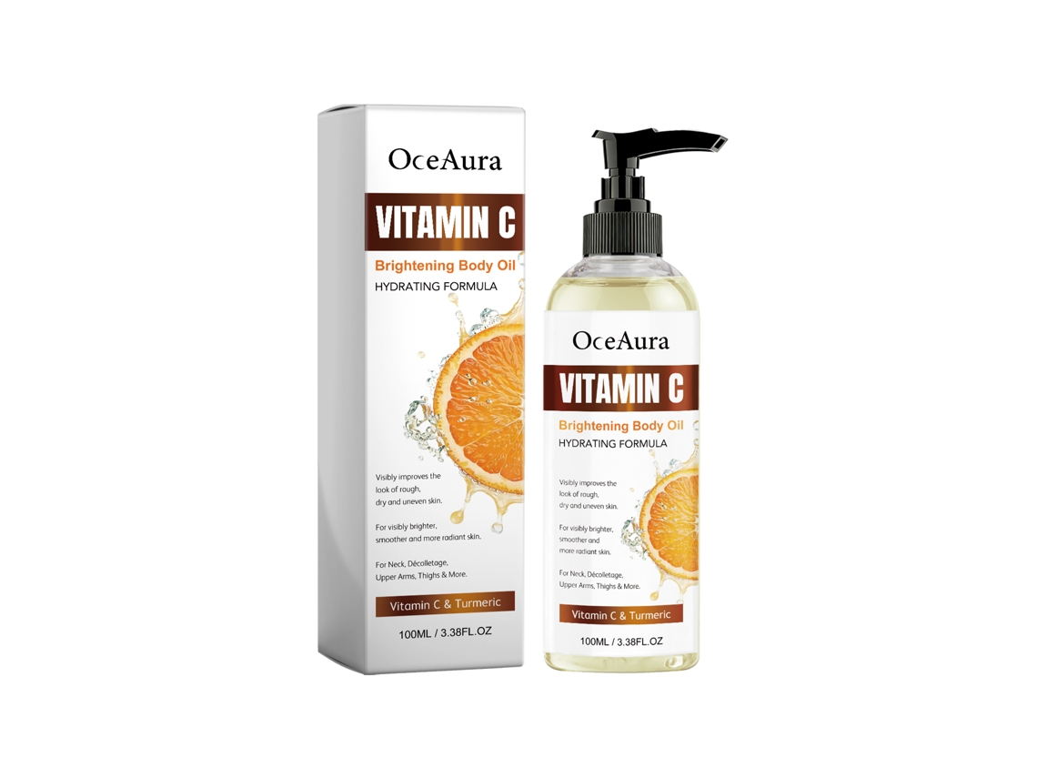 Óleo Corporal Oceaura da LAXISCREED com Vitamina C, Pele Suave e Radiante