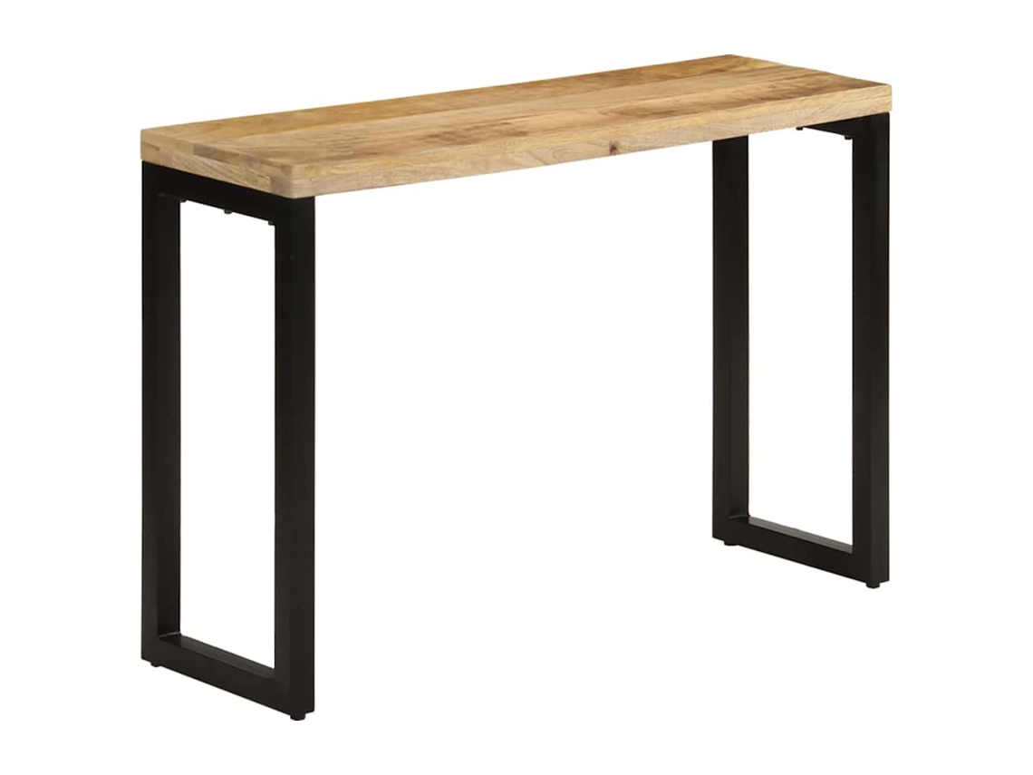 Vidaxl Mesa Consola 110x35x76 Cm Madeira De Mangueira Áspera Maciça