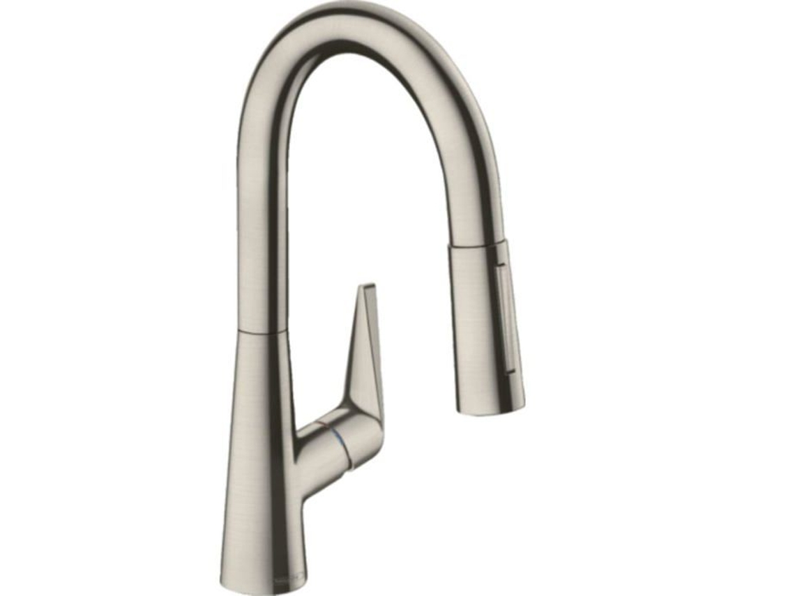 Talis S 160. Misturador de Cozinha com Ducha Extraível Acabamento em Aço Inox 72815800 HANSGROHE