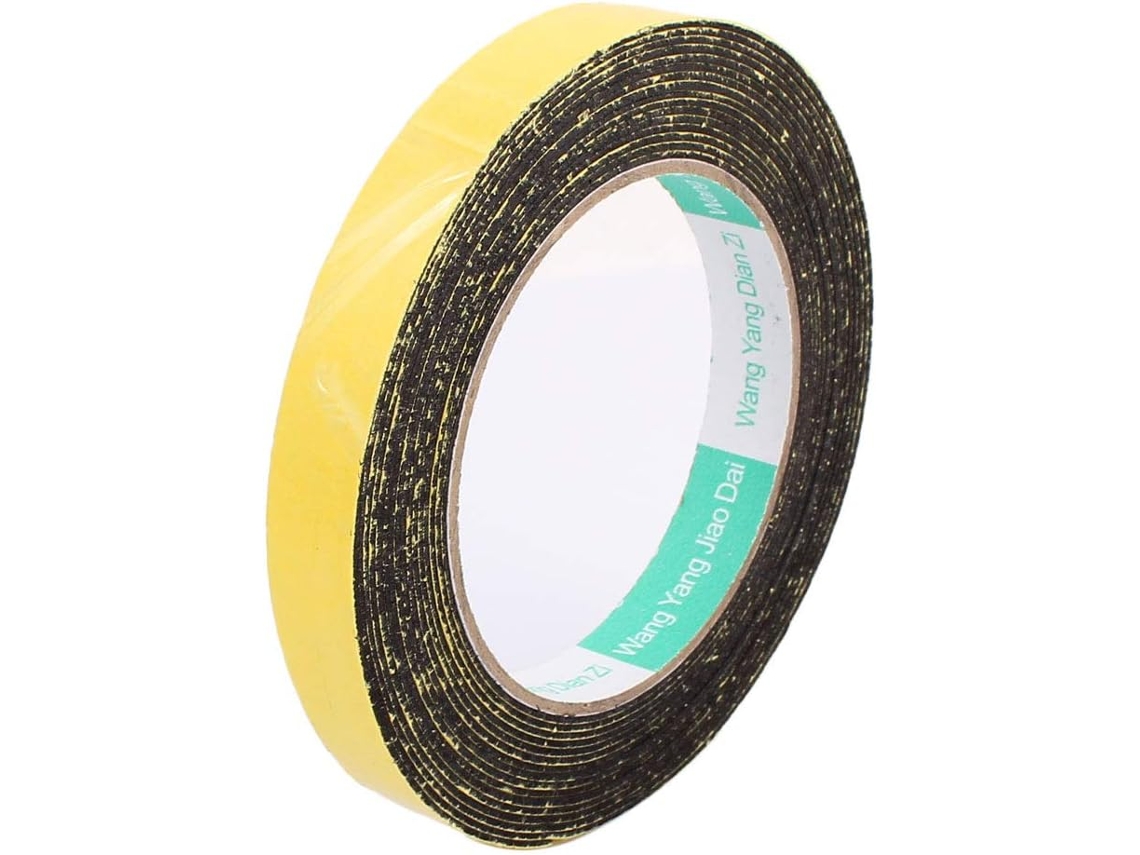 Fita Adesiva de Espuma Esponjosa Antichoque de 15 Mm X 1 Mm com 5 M de Comprimento e Aplicação em um CHABERLU