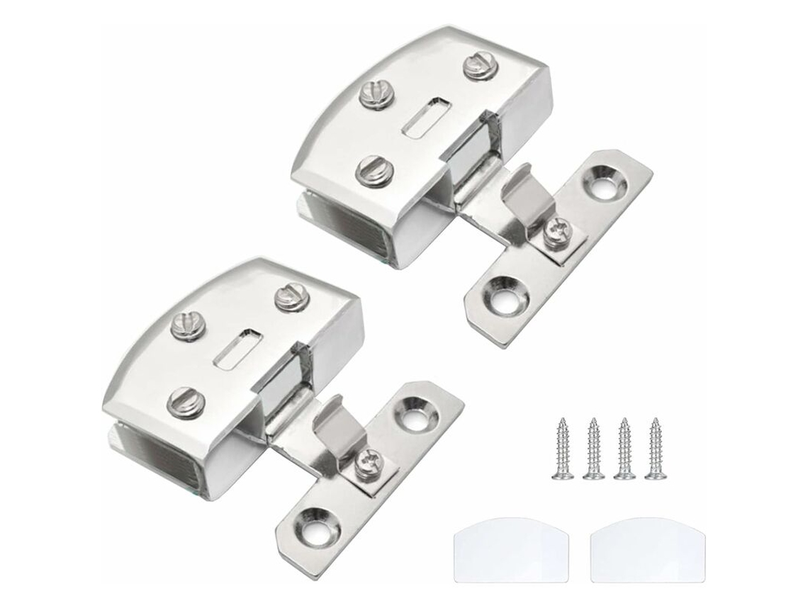 Grampos De Dobradiça Para Porta De Vidro Tipo Médio E Leve, Com Abertura Livre, Para Vedação De Armários, Móveis, E Janelas