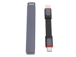 Aetheria cabo Usb 4.0 Tipo C Macho para Macho 40gbps Pd60w Carga Rápida Plano Curto para Celular Tablet Laptop