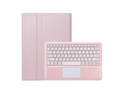 Capa De Couro Ultrafina E Destacável Para Tablet Com Teclado Bluetooth E Touchpad Ah30-a
