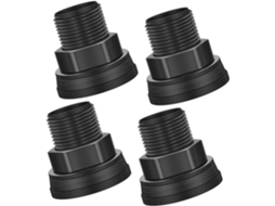 Conjunto De 4 Conectores Para Tanque Água Com Rosca Externa E Interna
