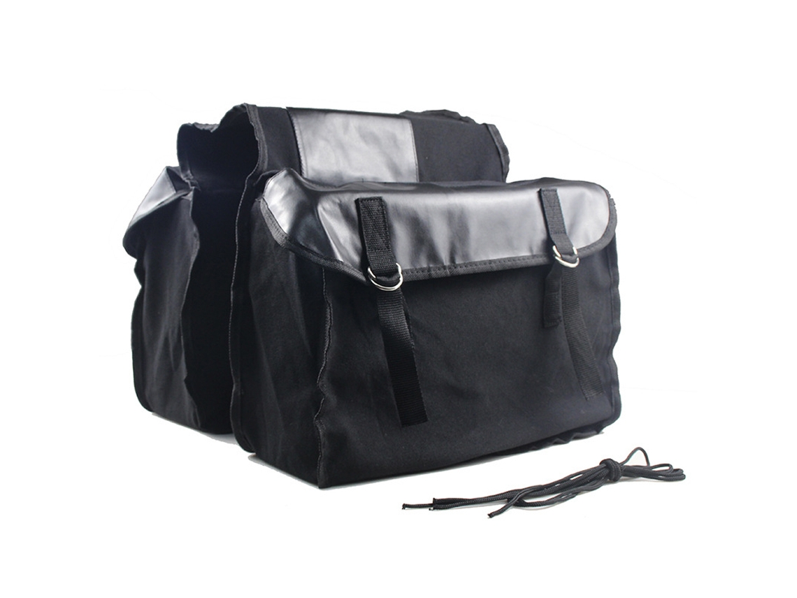 Bolsa de Aro para Bicicleta Mali de Lona de Grande Capacidade Sacola Traseira para Ciclismo Viagem Trabalho Moto