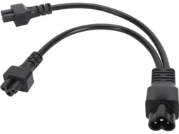 Adaptador De Cabo Y Iec320 C6 Para Duplo C5 Feminino