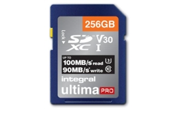 Integral 256Gb Sdxc 100-90Mb/S Uhs-I V30 Cartão de Memória Sd