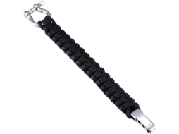 Pulseira de Paracord com Aço Inoxidável para Atividades ao Ar Livre BRILVIBERA