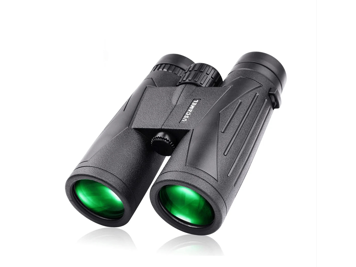 Binóculos 12x42 Hd Impermeável Prisma Bak4 Fmc Visão Em Baixa Luminosidade Para Exterior (preto)