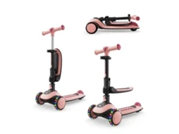Trotinete Kinderkraft HALLEY 2 de Equilíbrio Dobrável com Assento Ajustável e Direção por Inclinação Rosa