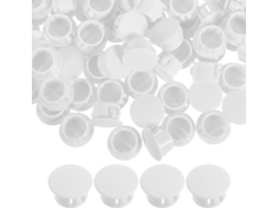 Ipetboom 100 Peças De Tampas Plásticas Decorativas Para Móveis E Tubos, Em Cores Claras, Com Roscas Redondas