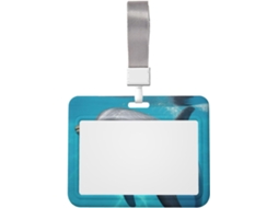 Suporte para Crachá Cool Dolphin com cordão, à prova d'água, vertical, plástico, protetor de identificação para Crachá.