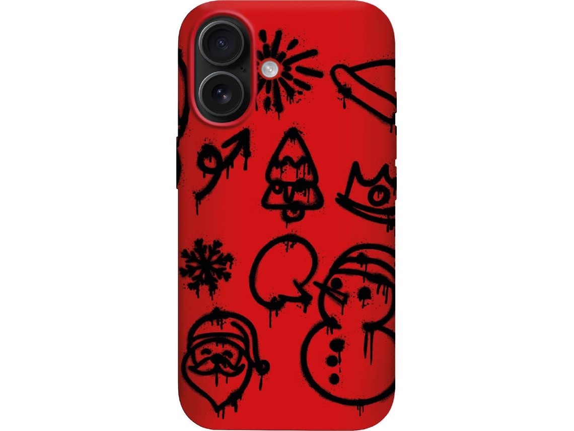 Capa SBS  iPhone 14 Christmas (Vermelho)