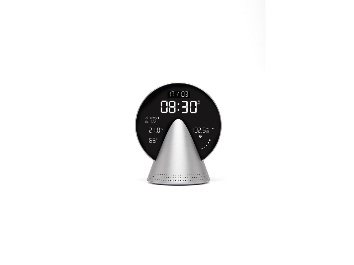 Despertador LEXON Conic Clock Alumínio