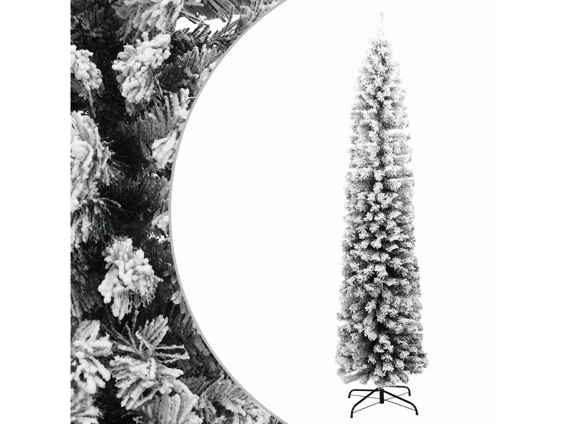 Conjunto 1 Árvore De Natal Artificial Vidaxl Verde Pvc (61 X 61 X 240 Cm)