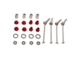 Mali eixo de Transmissão Aço Estendido Cvd com Hexagonal de Roda para Carro Controle Remoto Traxxas Maxx 1/10 Peça de Upgrade Conector Vermelho