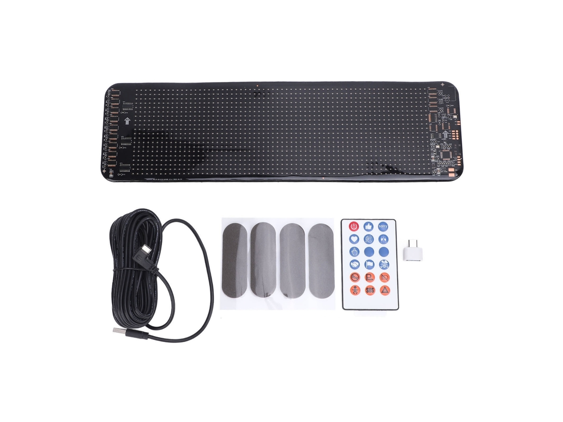 Tela Led Flexível Programável Dynamic Devil Eyes Light 64x20 Pixels Para Janela Display Ip64