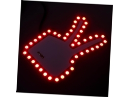 Luz De Led Gatuida Para Carros Com Controle Por Gestos, Luz De Advertência, Controle Manual, Alimentação Usb, Para