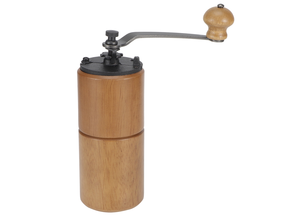 moedor de café manual de madeira portátil ajustável para grãos ervas e temperos ferramenta de cozinha S/MARCA