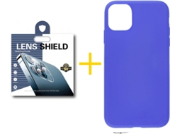 Capa + 1 Película de Câmara para iPhone 11 Pro SKYHE Azul