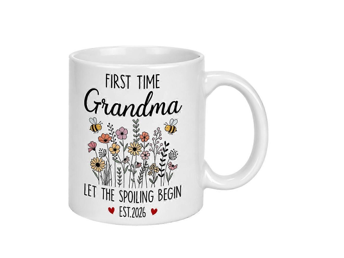 Caneca De Vovó - Presente De Anúncio De Gravidez Para Natal E Dia Das Mães