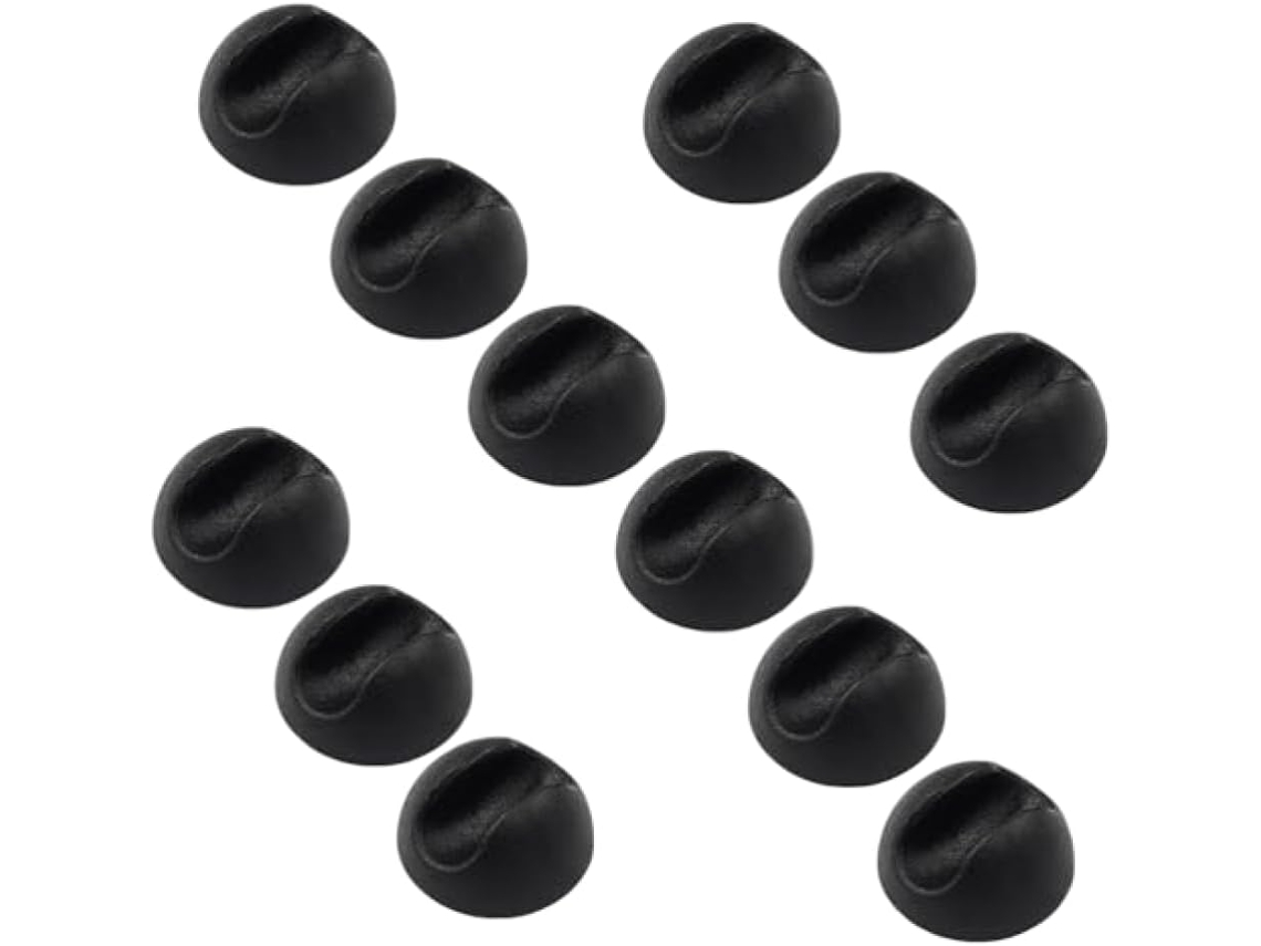 Kit Com 12 Protetores De Silicone Para Pés Cadeiras, Pretos, Para Pés Bifurcados De 3 8a 1 2 Polegada, Capas Protetoras