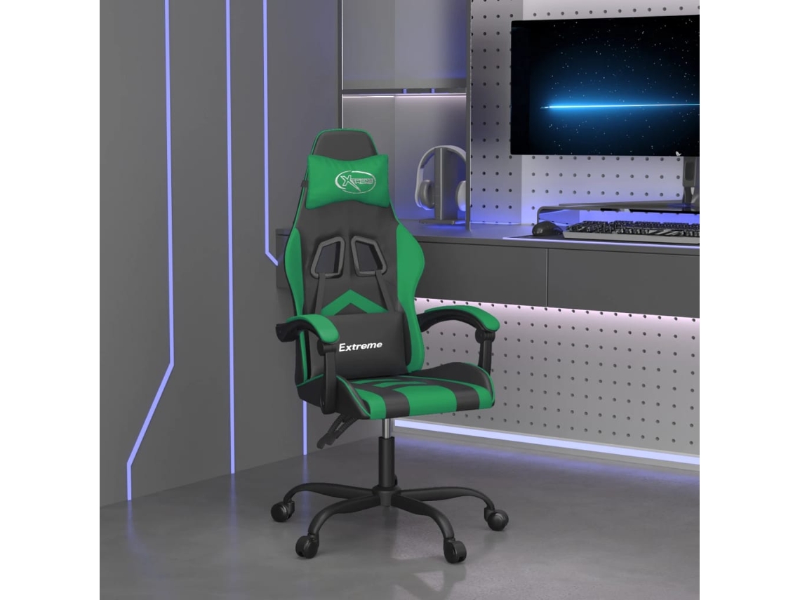 Gaming Chair, Gaming Chairs Vidaxl Verde Couro Artificial
