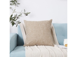 2026 fundas de Almohada Decorativas de Lino 2uds 45x45cm, Café Claro para Sofá, Sala de Estar, Silla