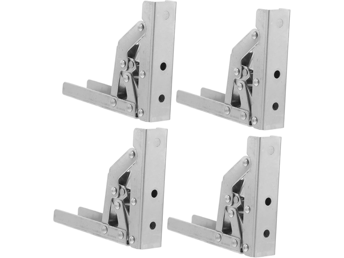 Conjunto De 4 Dobradiças Ângulo Grande Para Armários, Dobradiças De Aço Laminado A Frio À Prova Ferrugem Com Fechamento