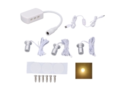 Refletor Led Mini Usb 5v Ajustável Luz Quente para Vitrines e Armários de Joias