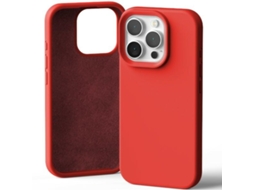 Capa para iPhone 16 Pro MERCURY Silicone Vermelho