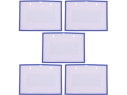Conjunto De 5 Porta-recibos De Plástico: Transparentes, Organizador Magnético Para Papel A4