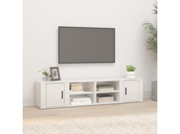 Vidaxl Móveis Tv 2pcs 80x31,5x36 Cm Derivados Madeira Branco Brilhante