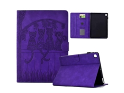 Capa de couro para tablet com estampa de gato Webake