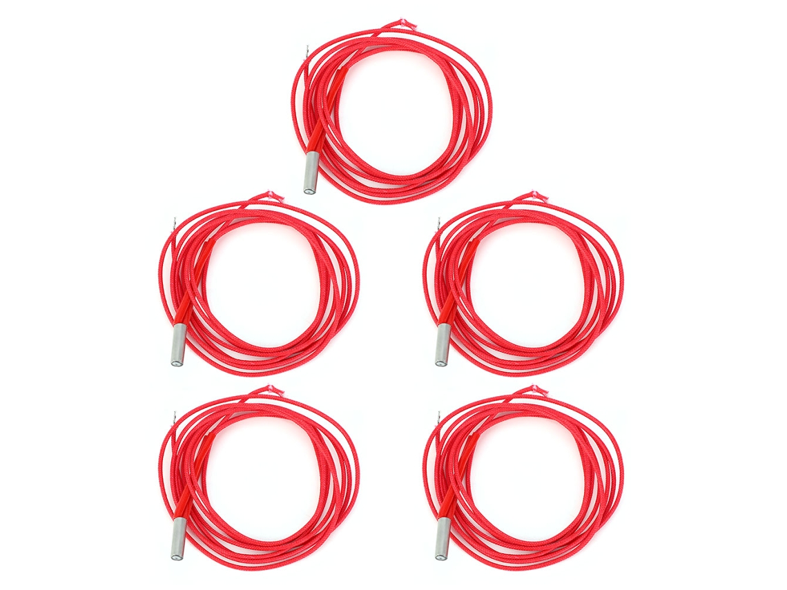 Tubo De Aquecimento Elétrico Para Impressora 3d 6x20mm 24v 40w Acessório De Substituição 5pcs