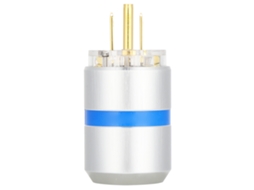 Conector De Energia Hifi Latão Puro Platina Ouro 24k