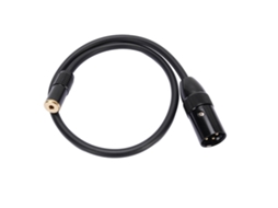 Adaptador de Cabo Fêmea 3.5mm para Xlr com conector dourado