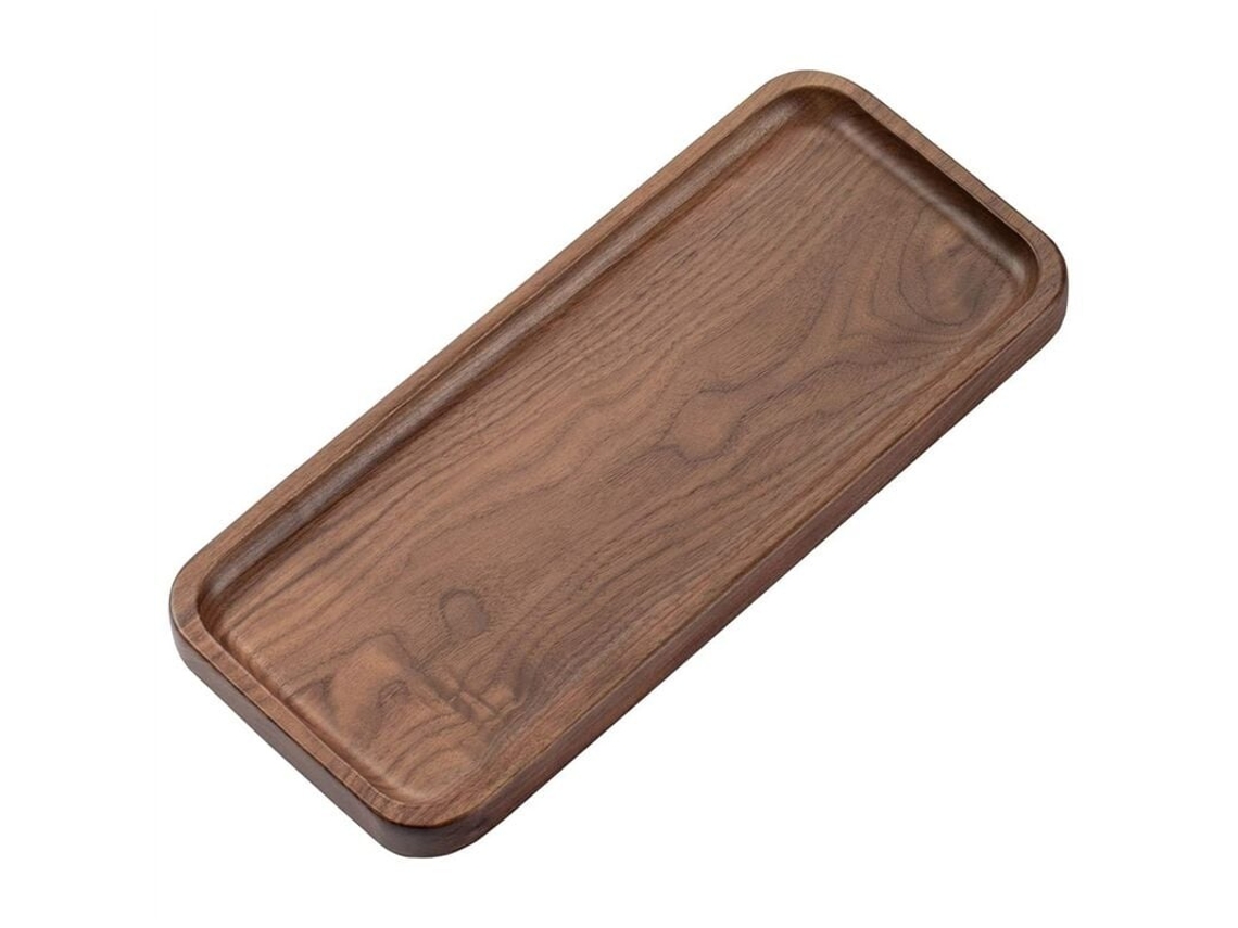 Lurelia Bandeja De Frutas Retangular Madeira Natural 30 X 13 Cm Para Pão, Fruta E Snacks