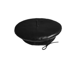 Boné Beret de Couro PU para Mulheres | S/MARCA