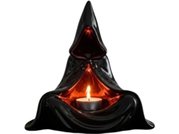 Castiçal Assustador Com Capuz Para Decoração De Halloween.