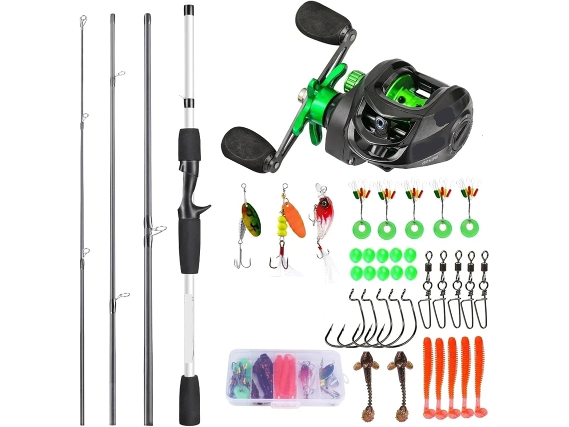Kit de Pesca com Anzóis, Bóias e Linha S/MARCA